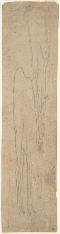 Anamorphic Drawing of a Stag Wall Art by Anonymous, German, 16th century - High-Resolution Digital Print