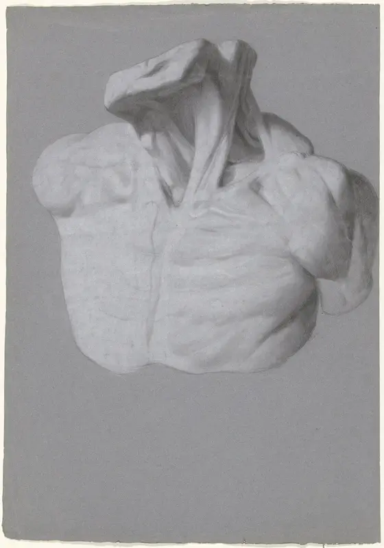 Anatomische studie van borstkas en nek Wall Art by anonymous - High-Resolution Digital Print