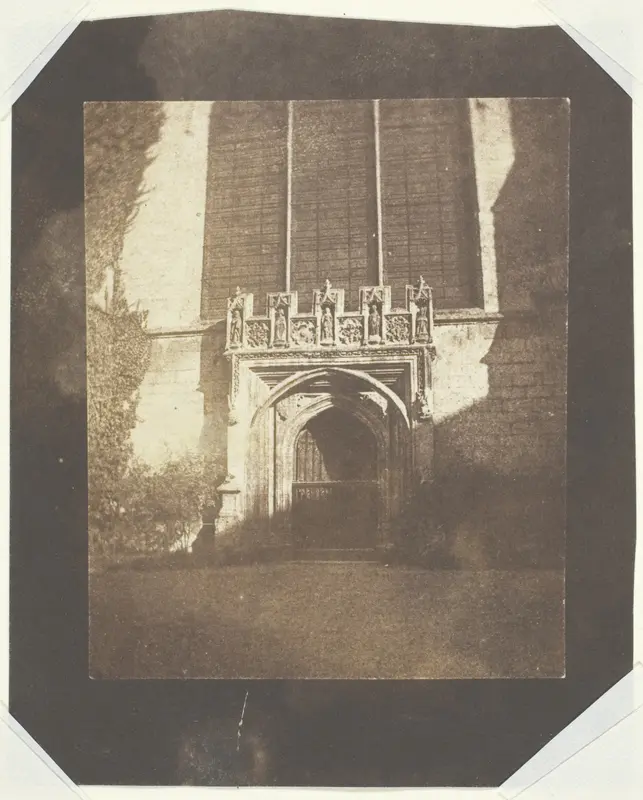 Ancient Door, Magdalen College, Oxford Wall Art by William Henry Fox Talbot - High-Resolution Digital Print