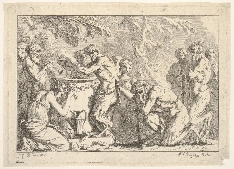 Ancient Sacrifice Wall Art by Philippe Louis Parizeau - High-Resolution Digital Print