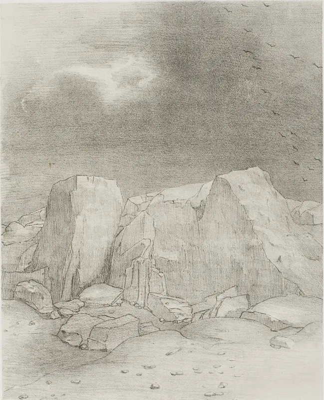 And He Discerns an Arid, Knoll-Covered Plain, plate 7 of 24