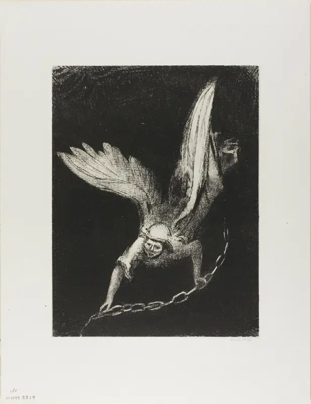 And I Saw an Angel Come Down from Heaven, Having the Key of the Bottomless Pit and a Great Chain in His Hand, plate 8 of 12