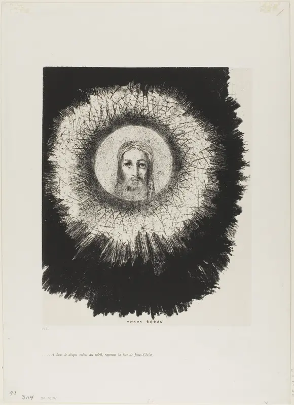 And in the Very Disk of the Sun Lights the Face of Jesus Christ, plate 10 from The Temptation of Saint Anthony (1st series)