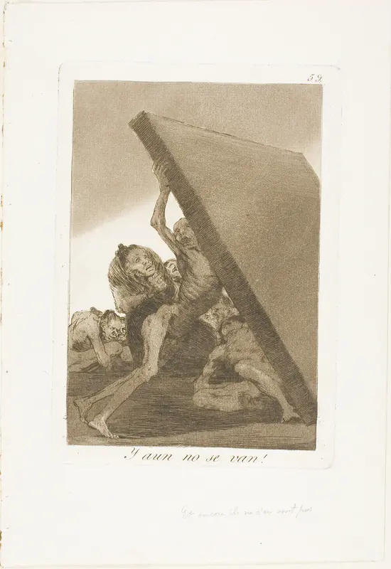 And Still They Don't Go!, plate 59 from Los Caprichos