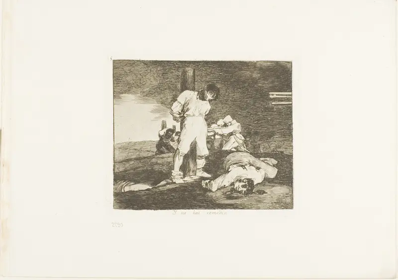 And there's no help for it, plate 15 from The Disasters of War