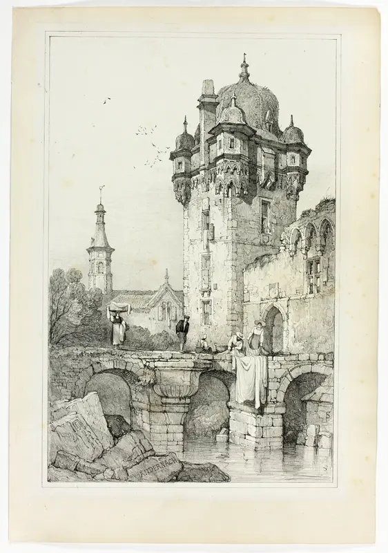 Andernach, from Facsimiles of Sketches made in Flanders and Germany