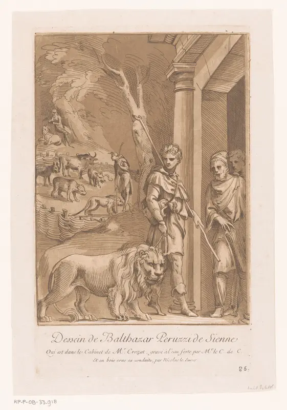 Androclus en de leeuw Wall Art by Unknown - High-Resolution Digital Print