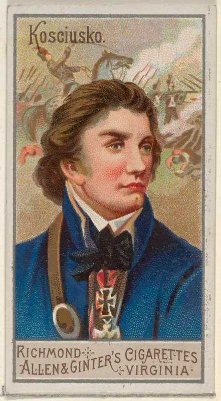 Andrzej Tadeusz Bonawentura Kosciuszko, from the Great Generals series (N15) for Allen & Ginter Cigarettes Brands Wall Art by Allen & Ginter - High-Resolution Digital Print