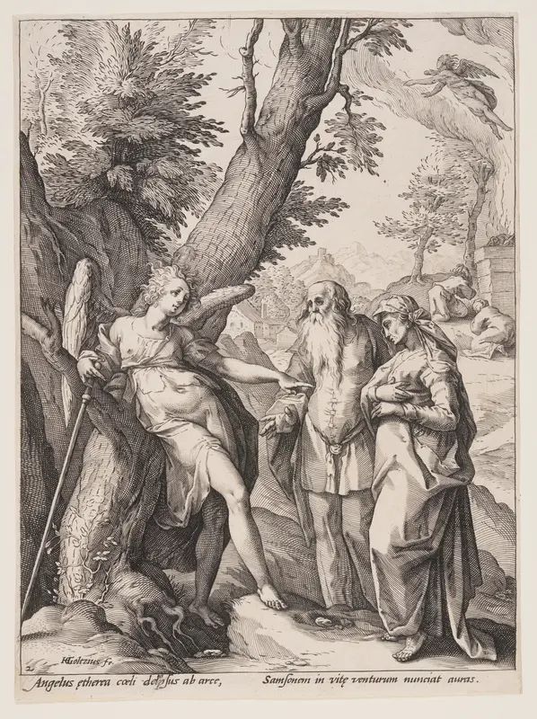 Angel with Manoah and His Wife