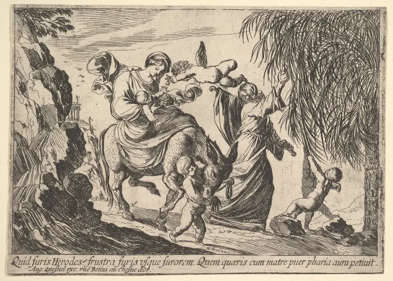 Angels Giving Dates to Child, from "Episodes from the New Testament"
