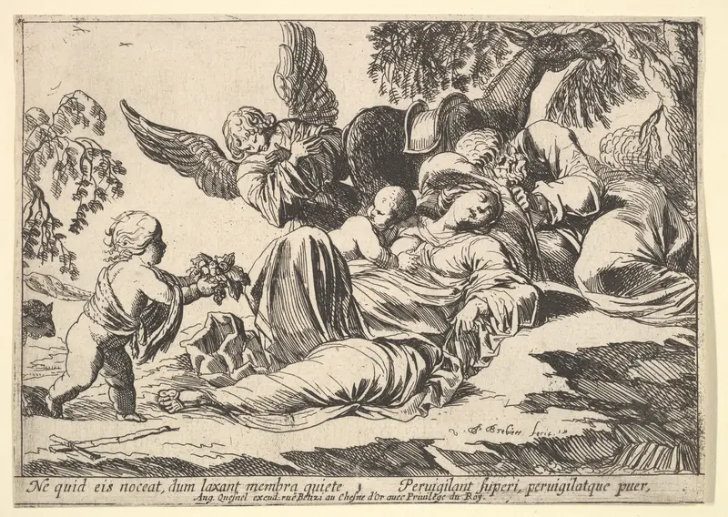 Angels Giving Fruit to the Sleeping Holy Family, from "Episodes from the New Testament"