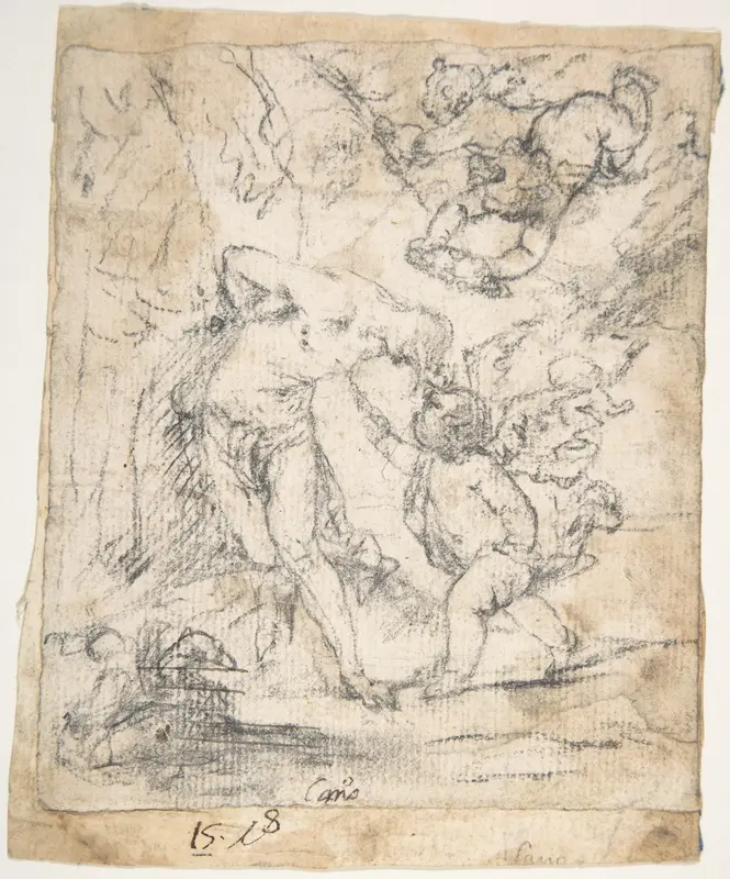 Angels Ministering to St. Sebastian Wall Art by Alonso Cano - High-Resolution Digital Print