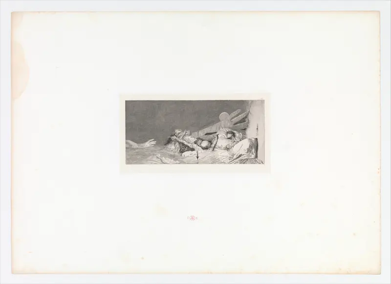 Ängste (Fears) from Ein Handschuh (A Glove). Cyclus von zehn Compositionen radirt. Rad. Opus VI, Plate VII. First edition Wall Art by Max Klinger - High-Resolution Digital Print