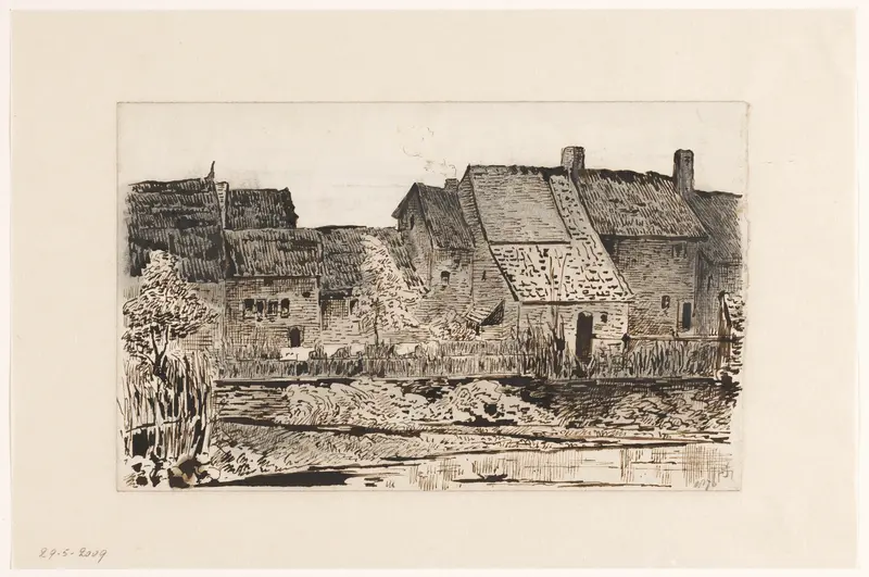 Anhée, dorp aan de Maas bij Dinant Wall Art by Carel Nicolaas Storm van 's-Gravesande - High-Resolution Digital Print