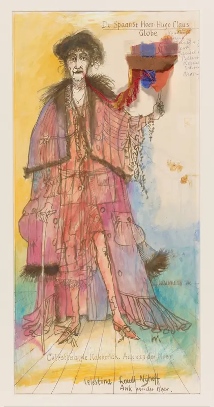 Ank van der Moer als Celestina de Kakkerlak Wall Art by Unknown - High-Resolution Digital Print