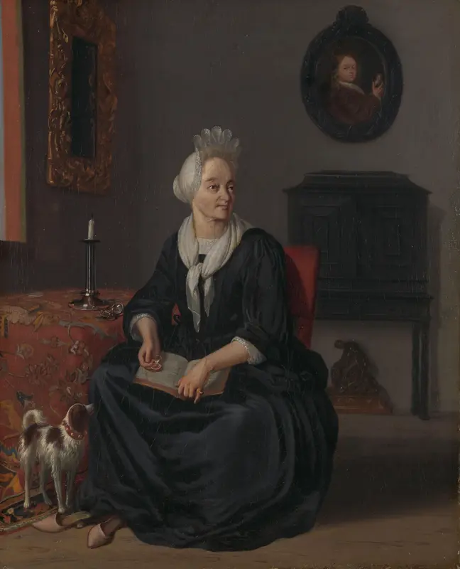 Anna de Hooghe (1645-1717), vierde echtgenote van de schilder Wall Art by Ludolf Bakhuysen - High-Resolution Digital Print