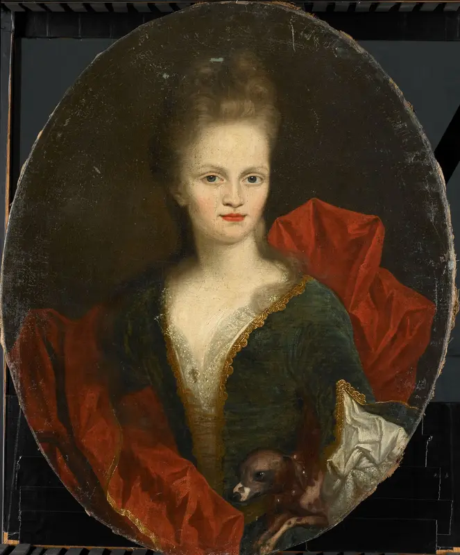 Anna Margaretha van Petcum (1676-1745), echtgenote van Johan Arnold Zoutman Wall Art by Johan van Diest - High-Resolution Digital Print