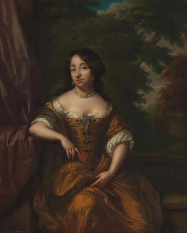 Anna Maria Hoeufft (1646-1715). Echtgenote van Jan Boudaen Courten Wall Art by Philip van Dijk - High-Resolution Digital Print