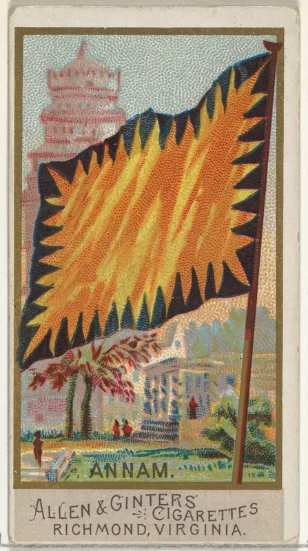 Annam, from Flags of All Nations, Series 2 (N10) for Allen & Ginter Cigarettes Brands Wall Art by Allen & Ginter - High-Resolution Digital Print