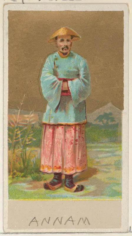 Annam, from the Natives in Costume series (N16), Teofani Issue, for Allen & Ginter Cigarettes Brands Wall Art by Allen & Ginter - High-Resolution Digital Print