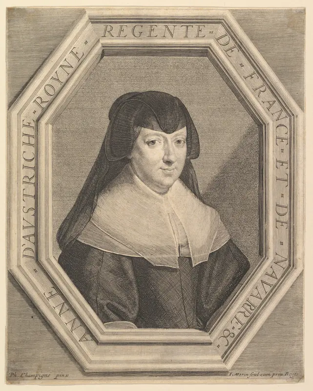 Anne d'Autriche, reine de France, en habit de deuil