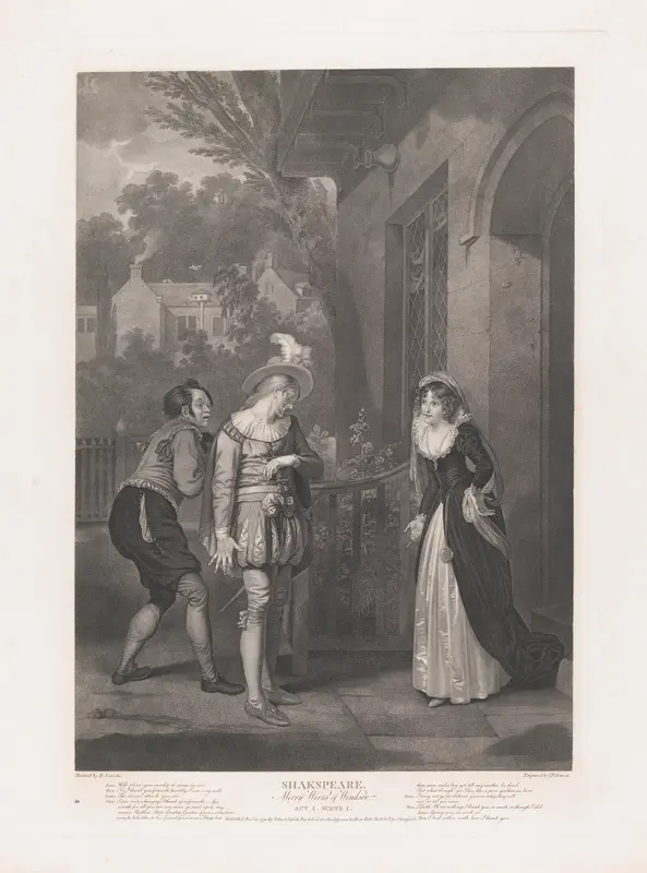 Anne Page, Slender and Shallow (Shakespeare, Merry Wives of Windsor, Act 1, Scene 1) Wall Art by Peter Simon - High-Resolution Digital Print