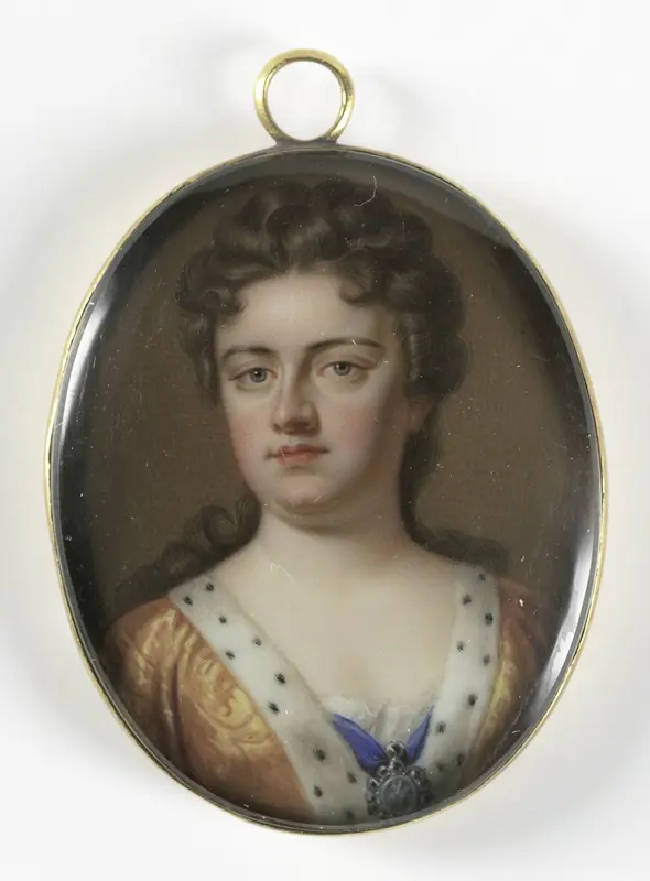 Anne Stuart (1665-1714), koningin van Engeland. Echtgenote van George van Denemarken Wall Art by Charles Boit - High-Resolution Digital Print