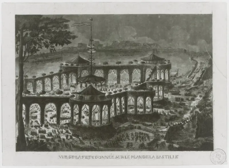 Anniversary of the Fall of the Bastille, Paris, July 1790 Wall Art by Anonymous, French, 18th century - High-Resolution Digital Print
