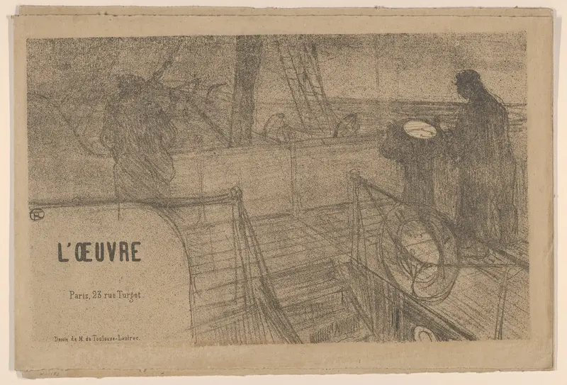 Announcement for the Théâtre de L'Oeuvre