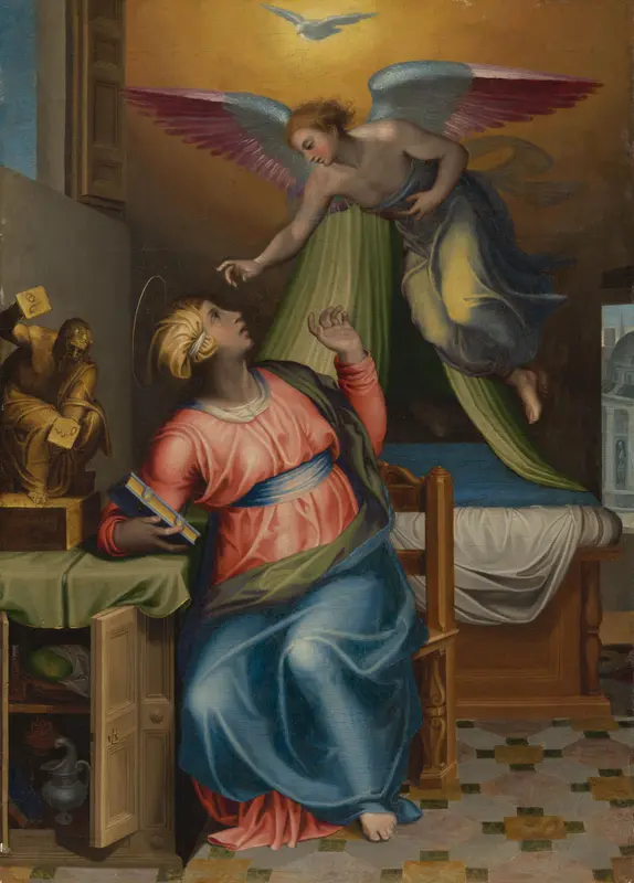 Annunciation to the Virgin Wall Art by Unknown - High-Resolution Digital Print