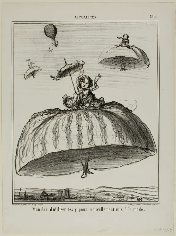 Another way to make use of the new petticoats that have lately become fashionable, plate 294 from Actualités