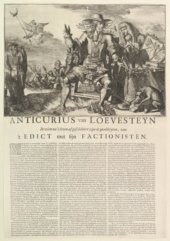 Anticurius van Loevesteyn Wall Art by Romeyn de Hooghe - High-Resolution Digital Print