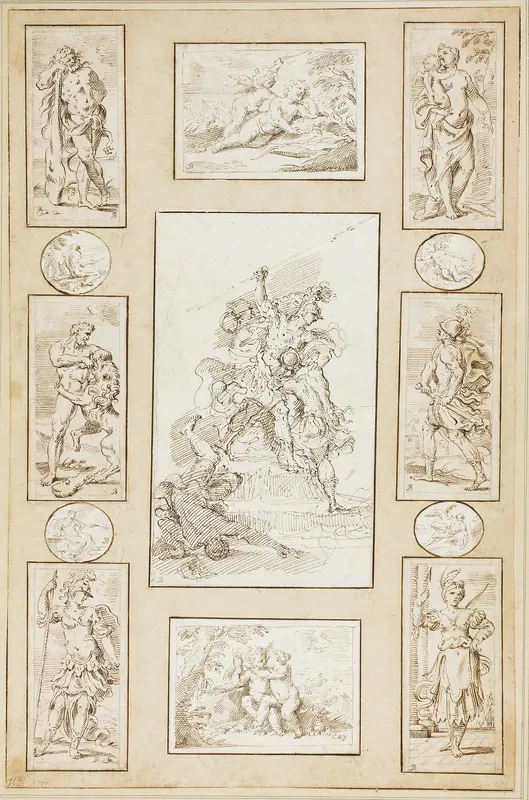 Antique Warriors and Mythological Subjects Wall Art by Circle of Donato Creti - High-Resolution Digital Print