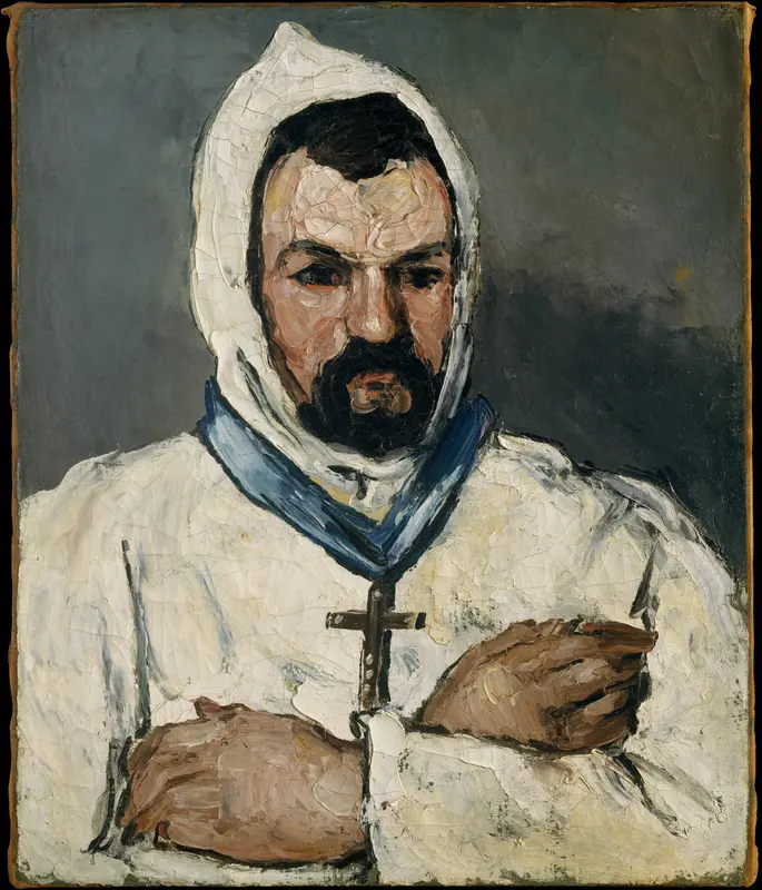 Antoine Dominique Sauveur Aubert (born 1817), the Artist's Uncle, as a Monk Wall Art by Paul Cézanne - High-Resolution Digital Print