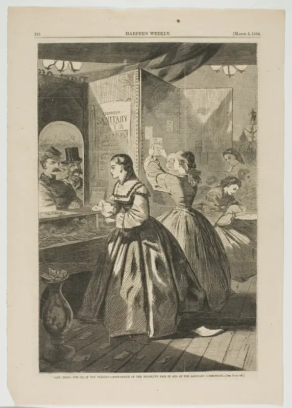 "Any Thing for Me, If You Please?"—Post-Office of the Brooklyn Fair in Aid of the Sanitary Commission