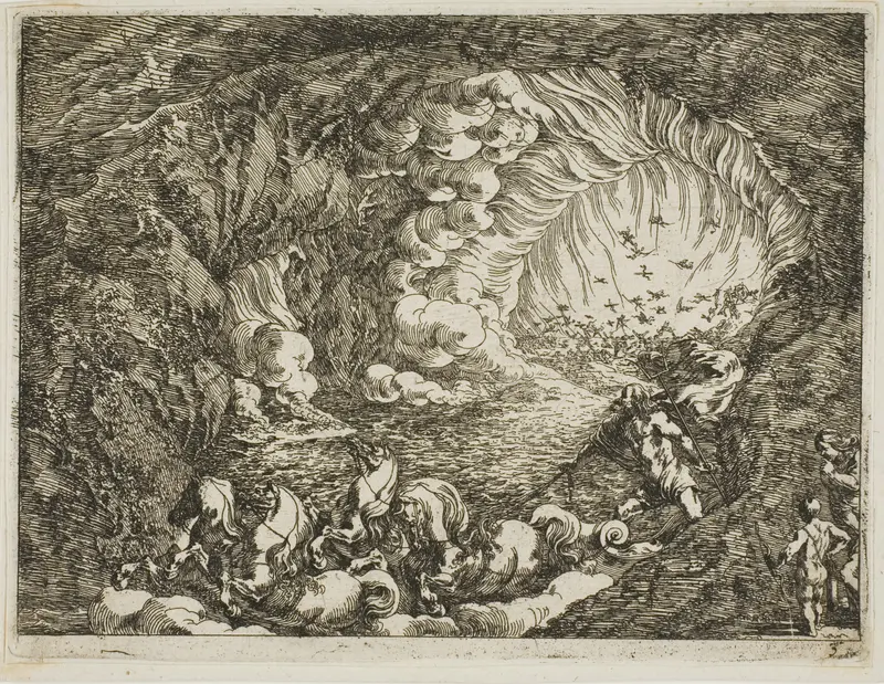 Apocalyptic Vision with Sea Gods Wall Art by Johann Wilhelm Bauer - High-Resolution Digital Print