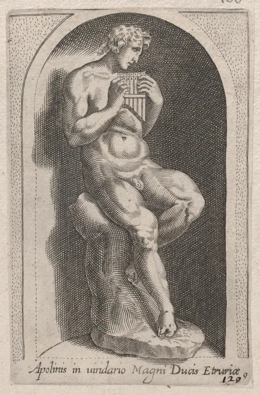 Apolinis (Apolinis in uiridario Magni Ducis Etruriae), from "Speculum Romanae Magnificentiae" Wall Art by Anonymous - High-Resolution Digital Print