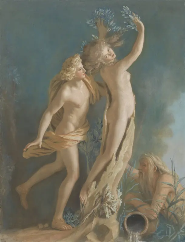 Apollo and Daphne, after Lorenzo Bernini’s Marble Group in the Galleria Borghese, Rome Wall Art by Jean-Etienne Liotard - High-Resolution Digital Print