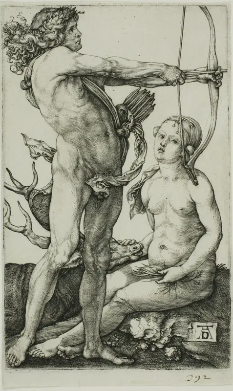Apollo and Diana Wall Art by Albrecht Dürer - High-Resolution Digital Print