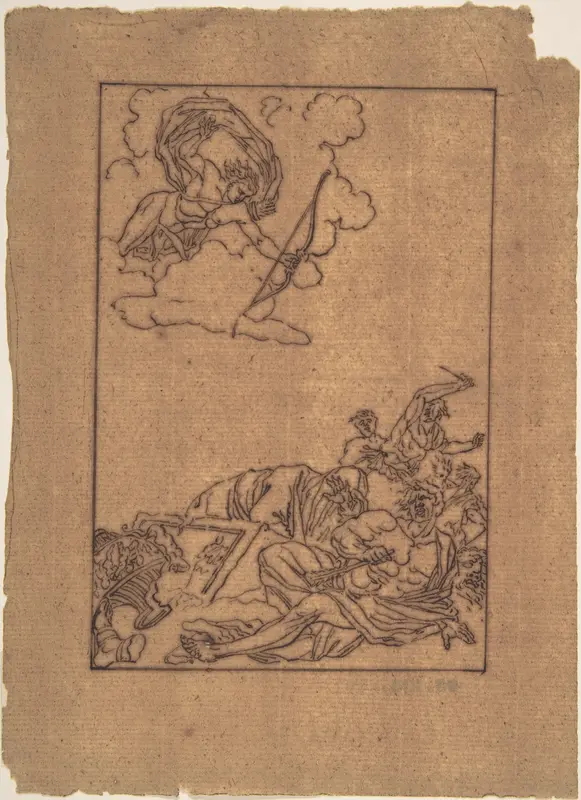 Apollo and the Niobids Wall Art by Anonymous, French, 18th century - High-Resolution Digital Print