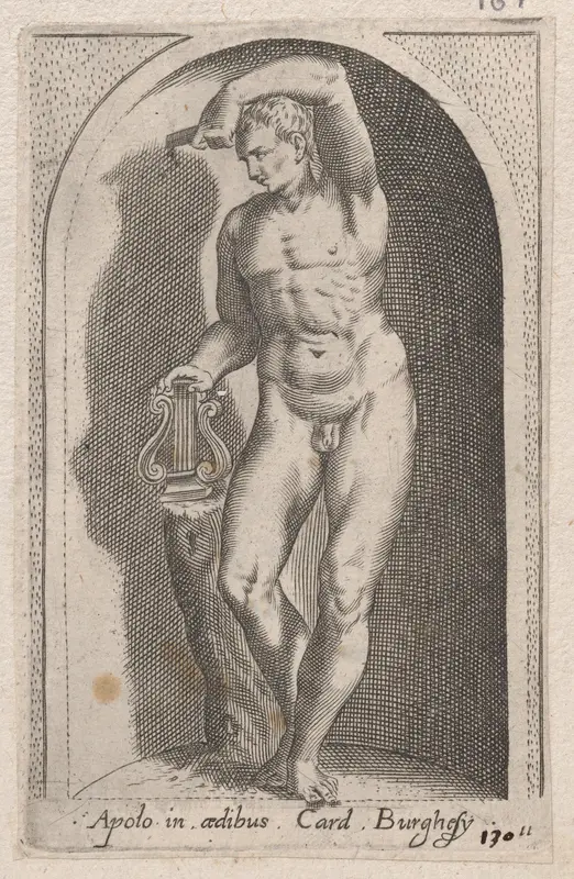 Apollo (Apollo in aedibus Card. Burghesij), from "Speculum Romanae Magnificentiae" Wall Art by Anonymous - High-Resolution Digital Print