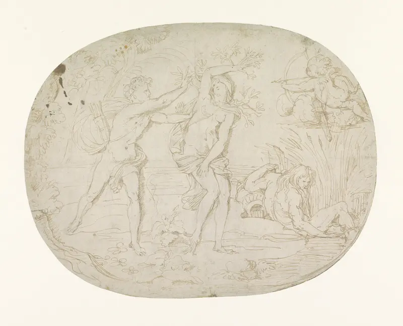 Apollo en Daphne Wall Art by Jan Claudius de Cock - High-Resolution Digital Print
