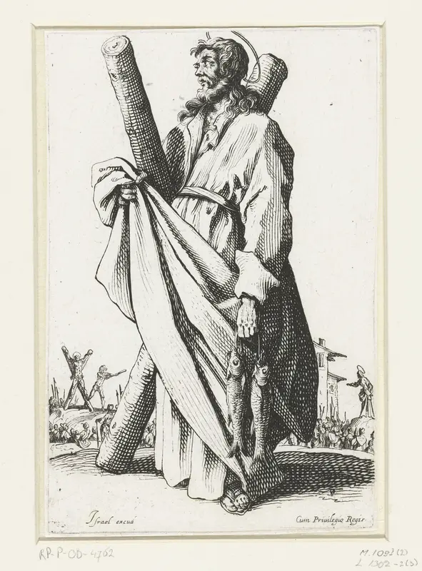 Apostel Andreas Wall Art by Jacques Callot - High-Resolution Digital Print