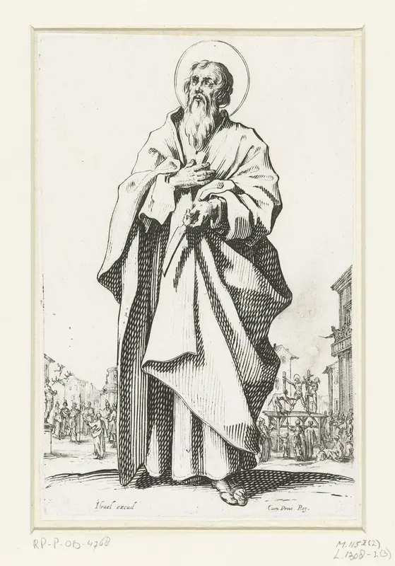 Apostel Bartholomeüs Wall Art by Jacques Callot - High-Resolution Digital Print
