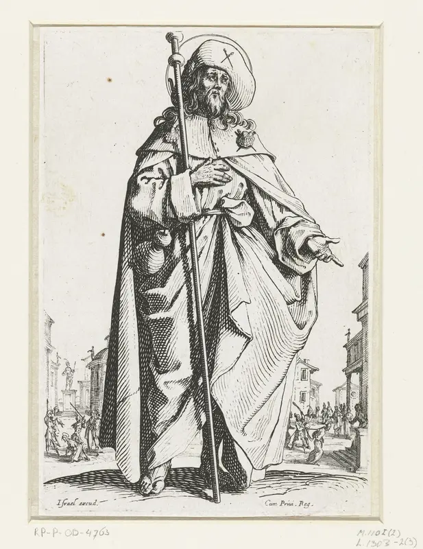 Apostel Jakobus de Meerdere Wall Art by Jacques Callot - High-Resolution Digital Print