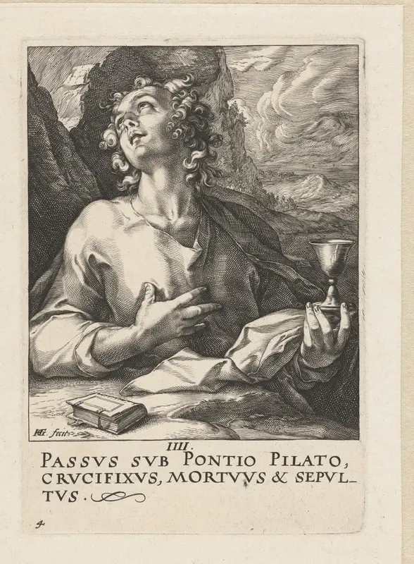 Apostel Johannes Wall Art by Hendrick Goltzius - High-Resolution Digital Print