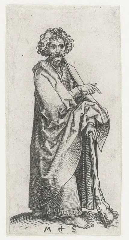 Apostel Judas Thaddeüs (Jakobus de Mindere?) Wall Art by Unknown - High-Resolution Digital Print