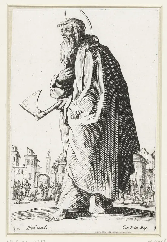 Apostel Judas Thaddeüs Wall Art by Jacques Callot - High-Resolution Digital Print