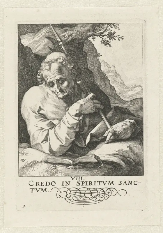 Apostel Mattheüs Wall Art by Hendrick Goltzius - High-Resolution Digital Print