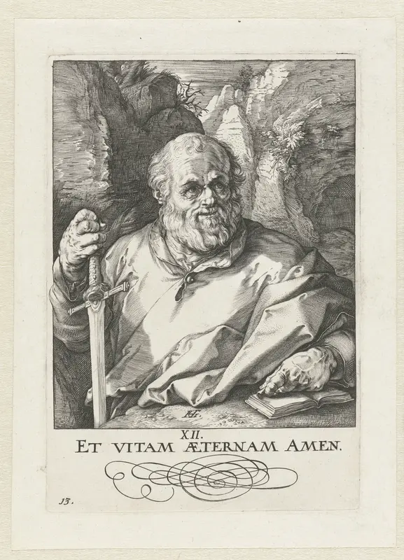 Apostel Matthias Wall Art by Hendrick Goltzius - High-Resolution Digital Print